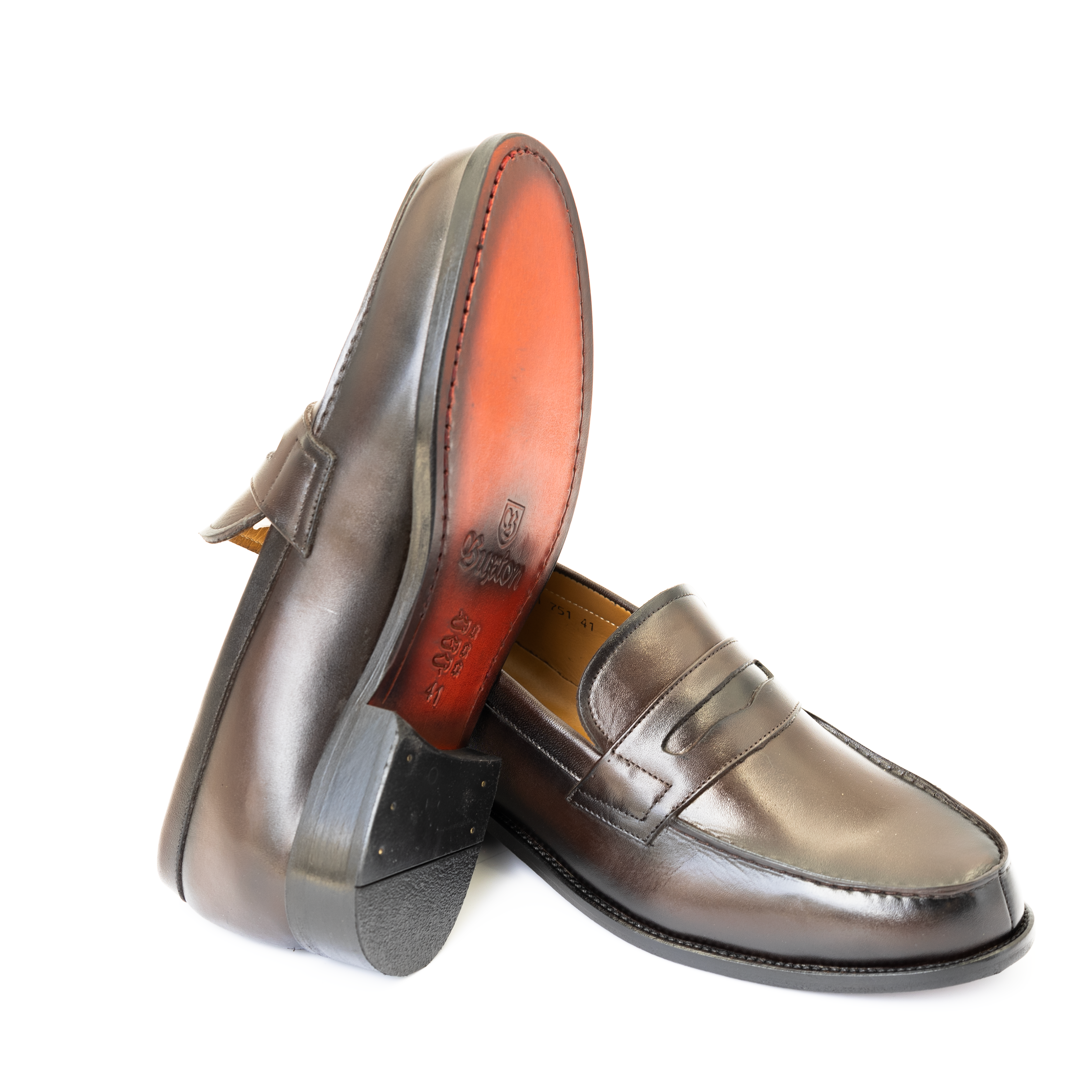 la base, mocassin loafer, couleur marron.